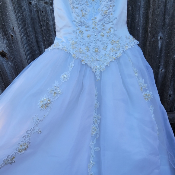 Golden Gate Wedding Ball Gown sz 8 - Picture 9 of 16